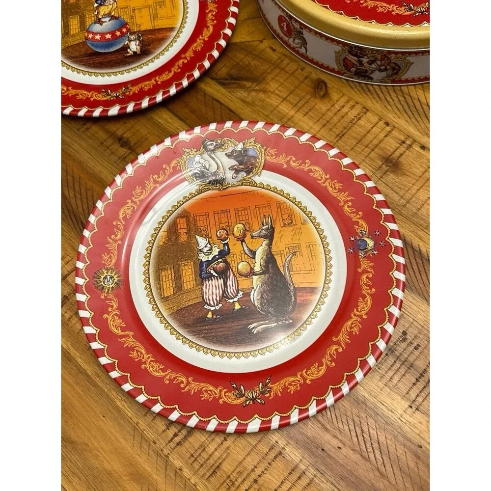 Restoration Hardware Circus Tin Plates set